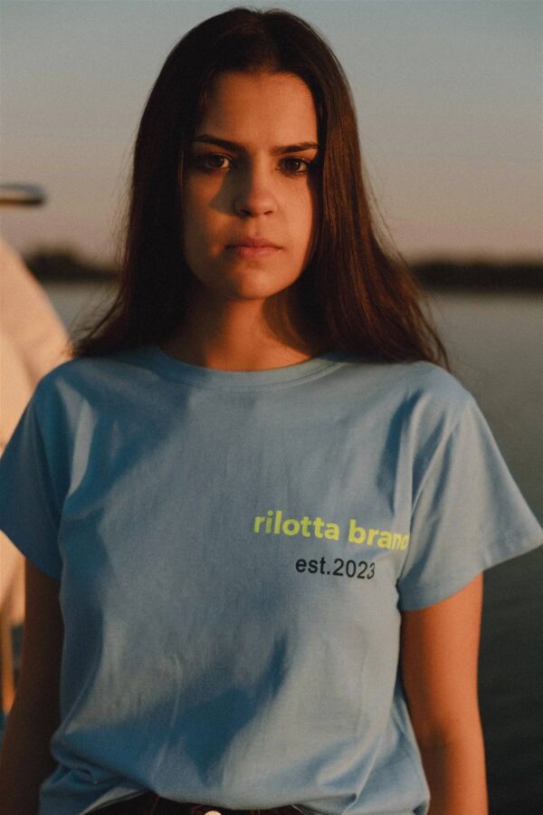 CAMISETA RILOTTA AZUL TACHA ESTRELLA - Imagen 3