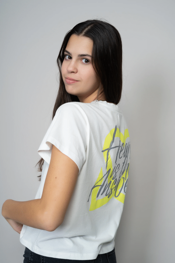 CAMISETA HEART BLANCA RILOTTA - Imagen 2